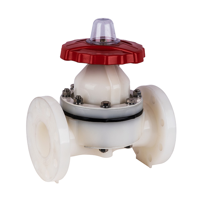 PVDF G41F-10F a bridé la norme JIS de la vanne à diaphragme DN20-150 20A-150A