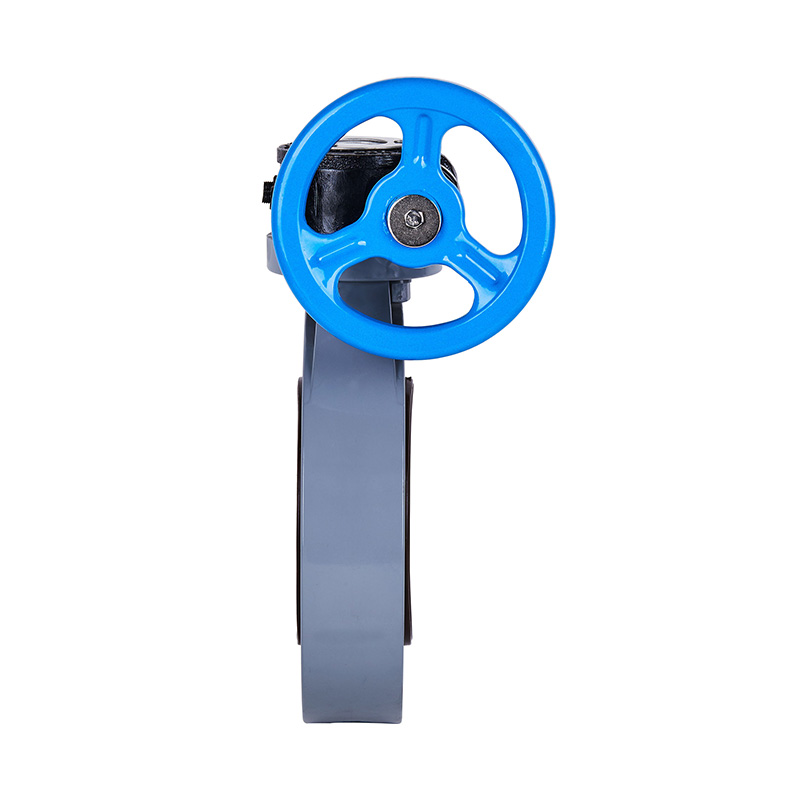 Norme JIS de la vanne papillon à engrenage à vis sans aileron PVC-C D371X-10V DN40-1000 40A-1000A