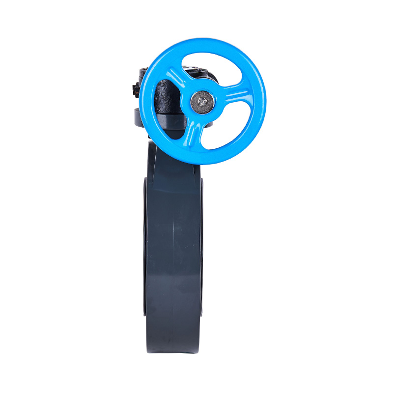 Norme JIS de la vanne papillon à engrenage à vis sans aileron PVC-U D371X-10U DN40-1000 40A-1000A
