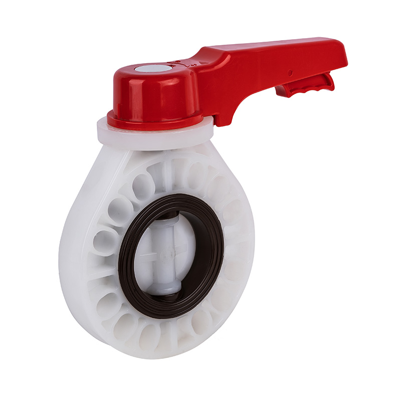 Vanne papillon à poignée PVDF D71X-10F DN40-200 1-1/2'-8' norme ANSI