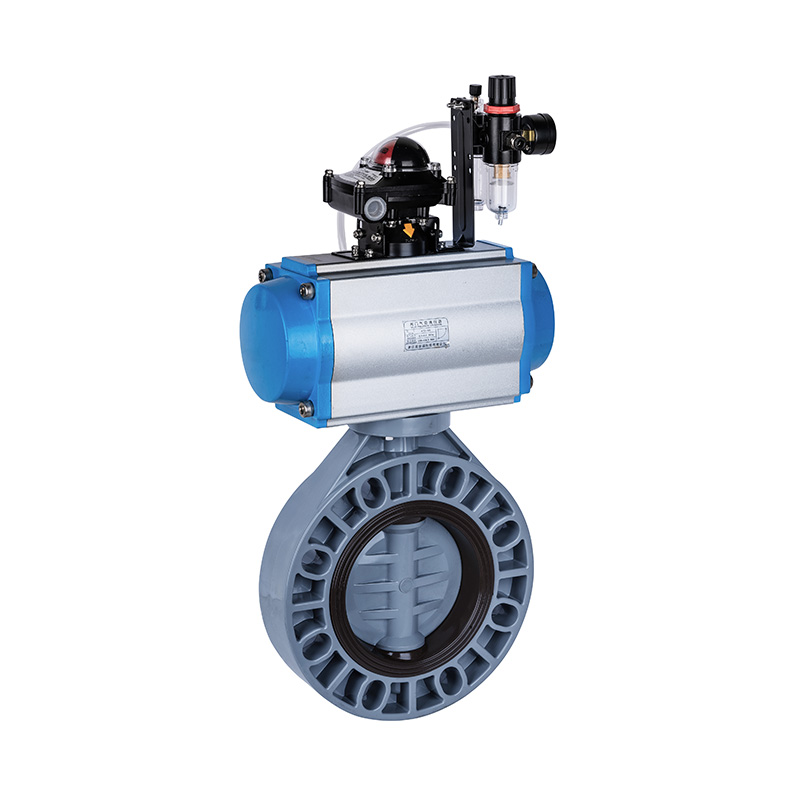 Norme pneumatique de la vanne papillon DN40-1000 40A-1000A JIS de PVC-C D671X-10S
