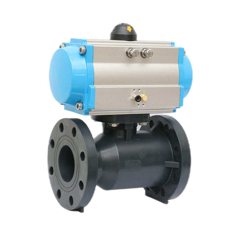 Norme pneumatique du robinet à tournant sphérique de bride de FRPP Q641F-10S DN20-300 20A-300A JIS