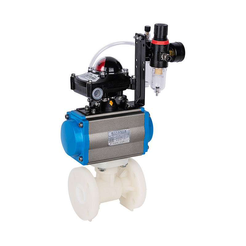 Norme pneumatique du robinet à tournant sphérique de bride de PVDF Q641F-10F DN20-300 20A-300A JIS